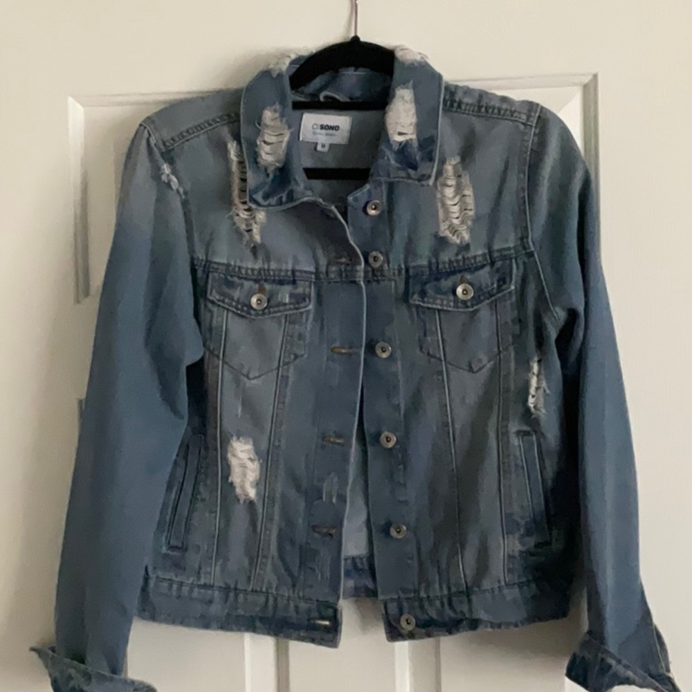 Distressed Jean Jacket
